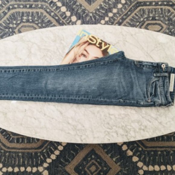 Anthropologie Pilcro & the Letterpress Jeans Slim Boyfriend Distressed 24 Petite - Picture 9 of 15